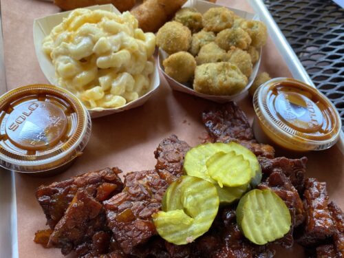 BBQ meal in Asheville, NC